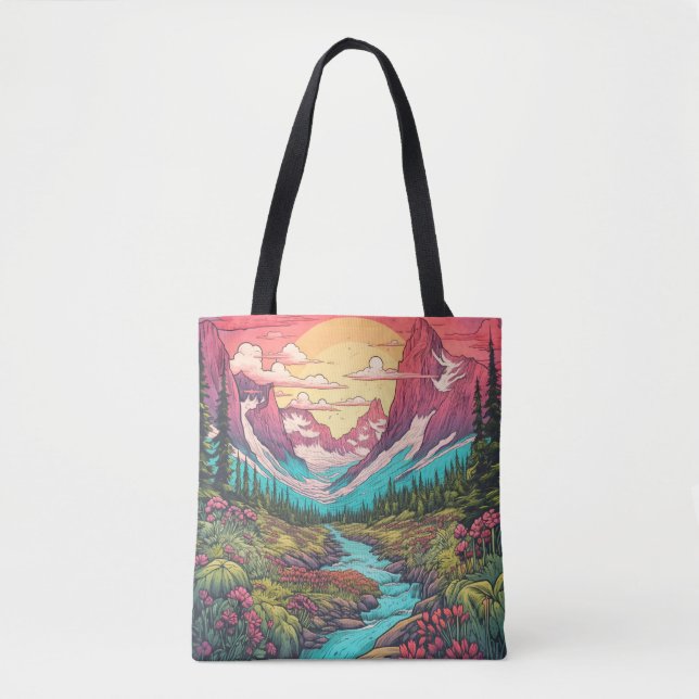 The Great Outdoors On A Sunny Day Tote Bag (Front)