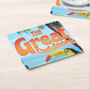The Great Outdoors Toucan Square Paper Coaster