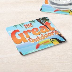 The Great Outdoors Toucan Square Paper Coaster