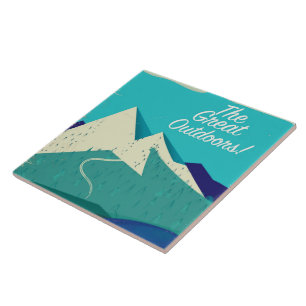 The Great Outdoors vintage poster Tile