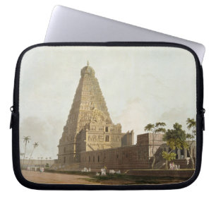 The Great Pagoda, Tanjore, plate XXIV from 'Orient Laptop Sleeve