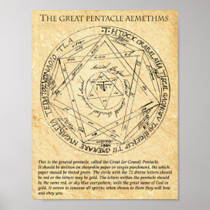 The GREAT PENTACLE AEMETHMS Poster