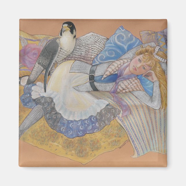 The Great Peregrine Falcon Magnet (Front)