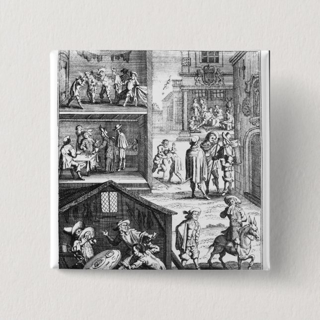 The Great Plague 15 Cm Square Badge (Front)