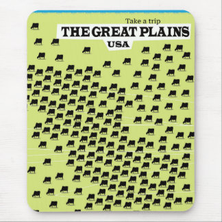 The Great Plains USA travel poster. Mouse Pad