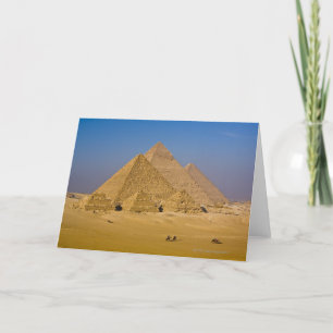 The Great Pyramids of Giza, Egypt Card