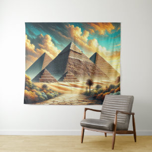 The Great Pyramids of Giza Egypt Travel Tapestry