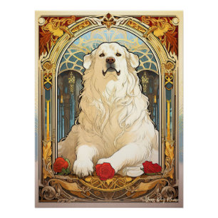 The Great Pyrenees Dog 002 - Natalia Mucha Poster