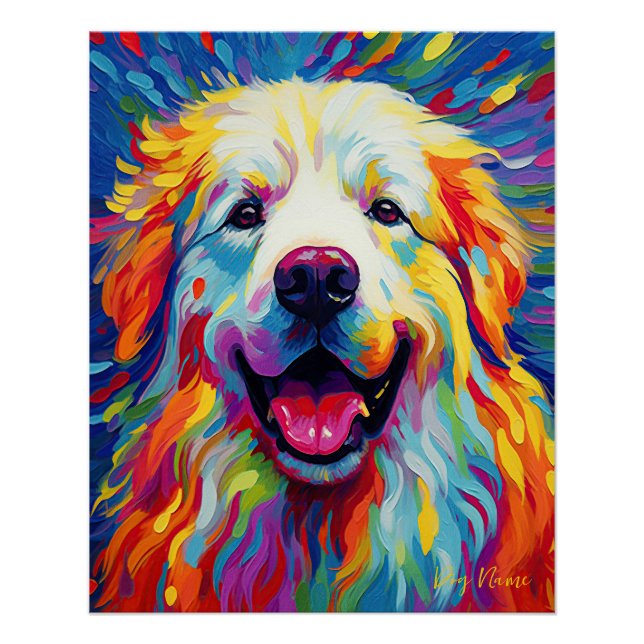 The Great Pyrenees Dog 002 - Zetton Ziana Poster (Front)
