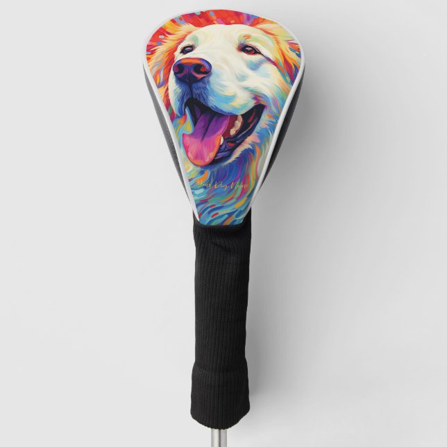 The Great Pyrenees Dog 005 - Zetton Ziana Golf Head Cover (Front)