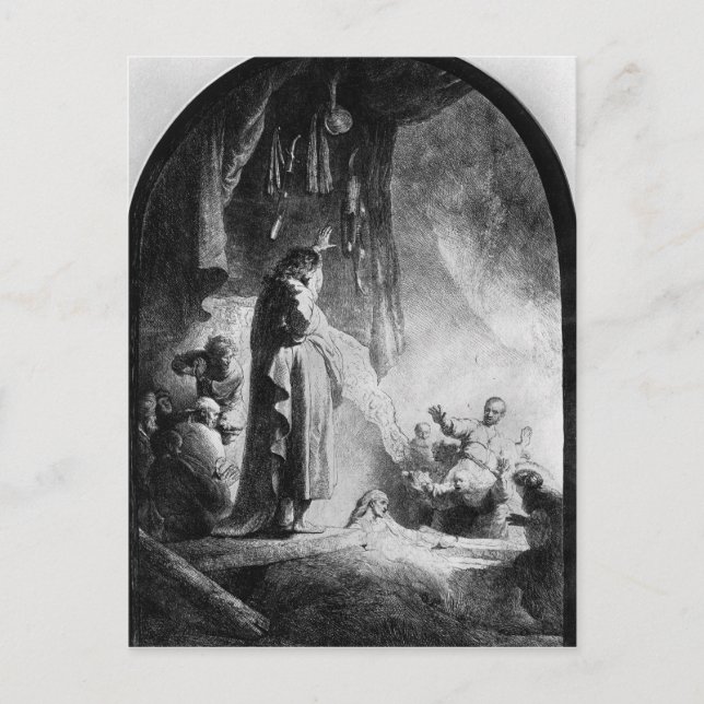 The Great Raising of Lazarus Postcard (Front)