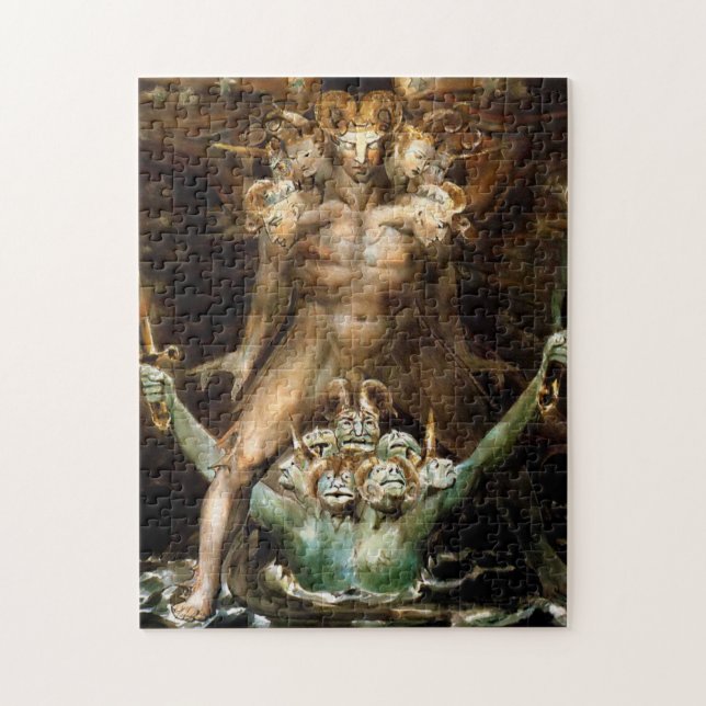 The Great Red Dragon and the Beast from the Sea Jigsaw Puzzle (Vertical)