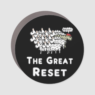 The Great Reset Car Magnet