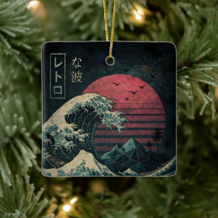 The Great Retro Wave Classic Ceramic Ornament