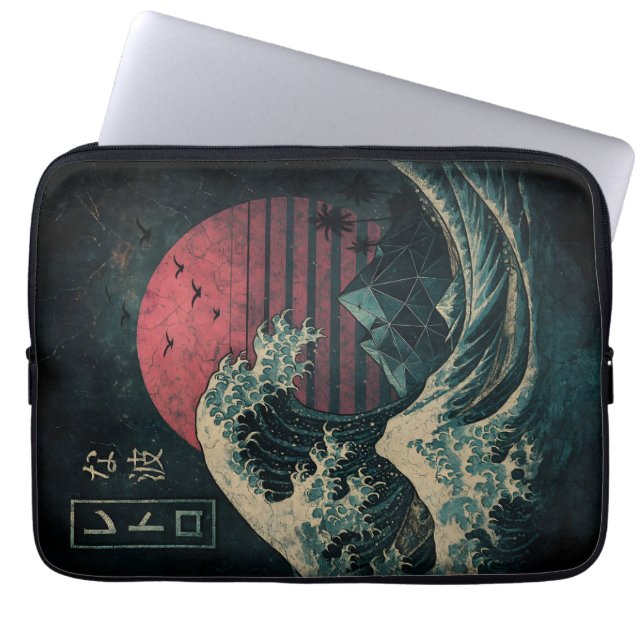 The Great Retro Wave Classic Laptop Sleeve (Front)