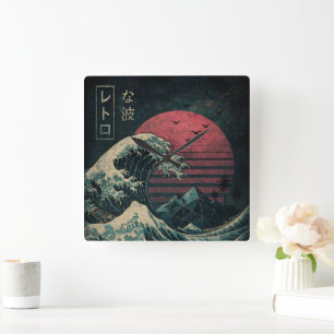 The Great Retro Wave Classic Square Wall Clock