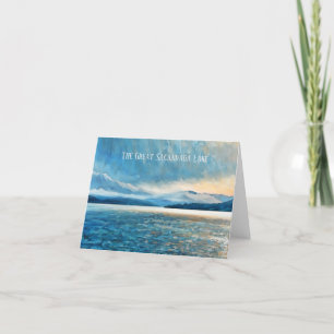 The Great Sacandaga Note Card - watercolor
