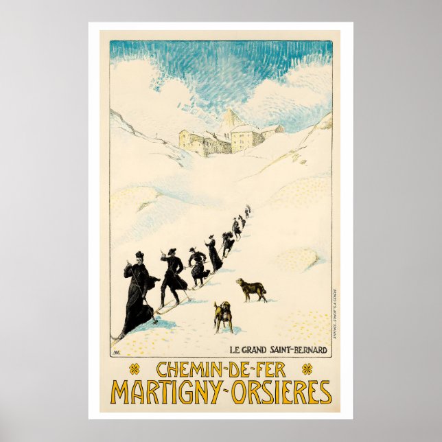 The Great Saint Bernard Pass Chemin-de-Fer Poster (Front)
