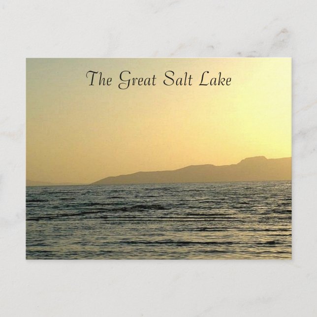 The Great Salt Lake Postcard (Front)