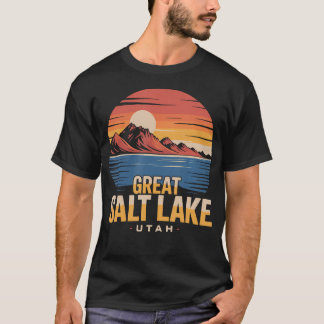 The Great Salt Lake Utah Tourist Vintage Retro T-Shirt