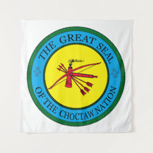 The Great Seal of Choctaw Nation of Oklahoma Tapestry