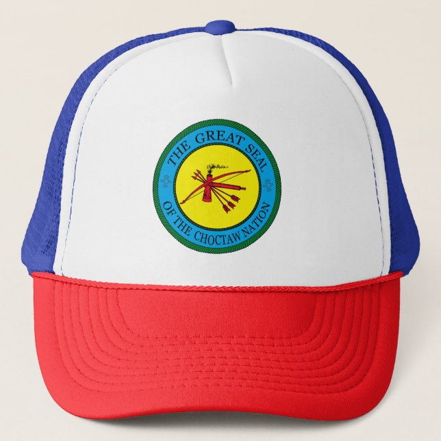 The Great Seal of Choctaw Nation of Oklahoma Trucker Hat (Front)