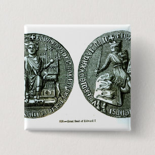 The Great Seal of Edward I 15 Cm Square Badge