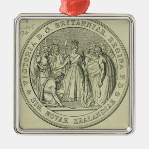 The Great Seal of New Zealand Metal Ornament