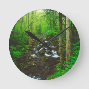 The Great Smoky Mountains Round Clock