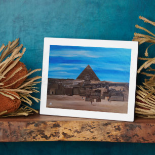The Great Sphinx and the Pyramid of Khafre Plaque