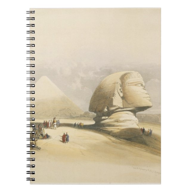 The Great Sphinx and the Pyramids of Giza, from "E Notebook (Front)