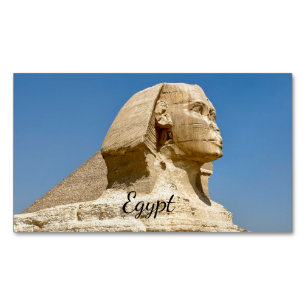 The Great Sphinx of Giza against a clear blue sky, Magnetic Business Card