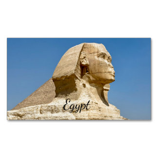 The Great Sphinx of Giza against a clear blue sky, Magnetic Business Card