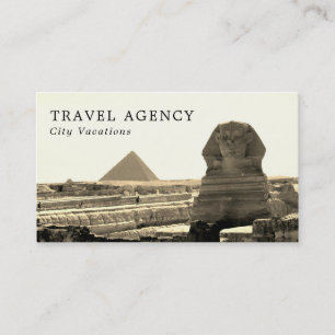 The Great Sphinx Of Giza, Egypt, Travel Agent  Business Card