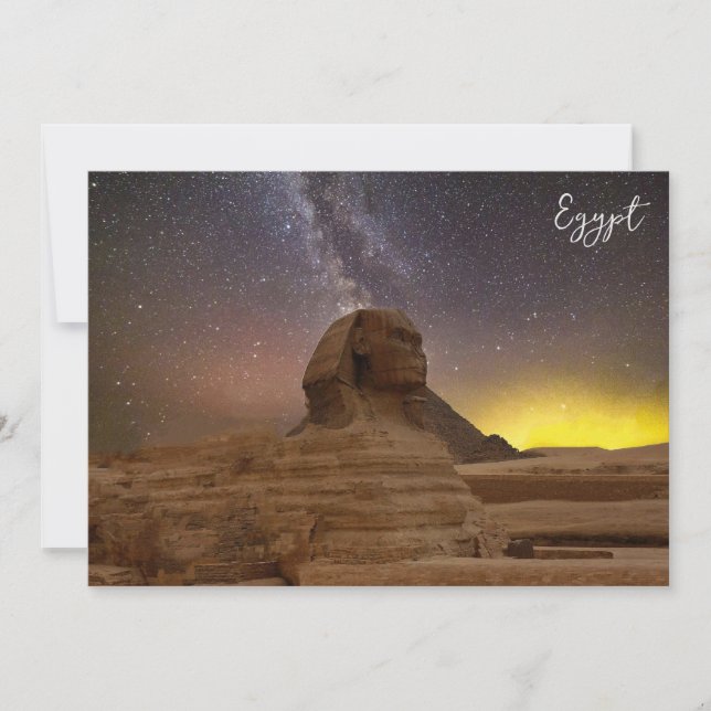 The Great Sphinx Of Giza Invitation (Front)