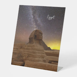 The Great Sphinx Of Giza Pedestal Sign