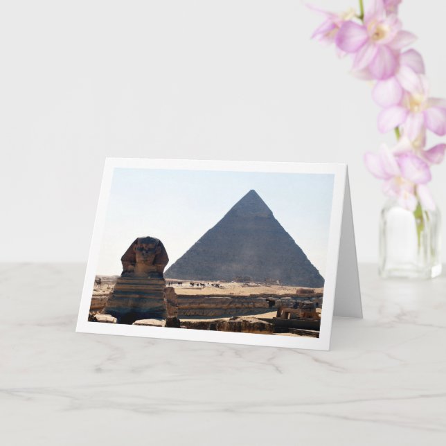 The Great Sphinx Of Giza, Pyramids Of Giza, Cairo Card (Orchid)