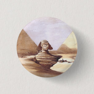 The Great Sphinx, Pyramids of Giza 3 Cm Round Badge