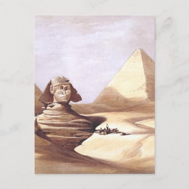 The Great Sphinx, Pyramids of Giza Postcard (Front)