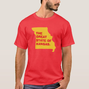 The Great State of Kansas: Missouri Map T-Shirt