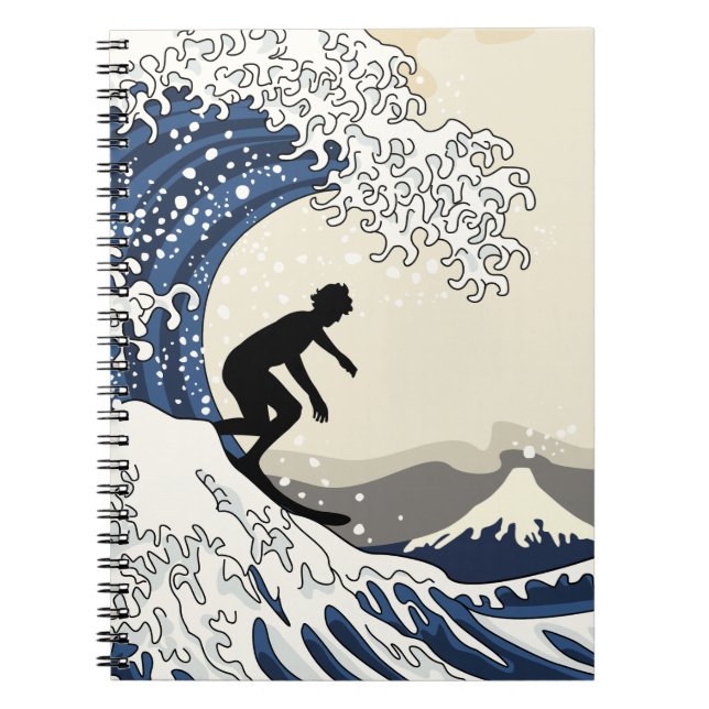 The Great Surfer of Kanagawa Notebook (Front)