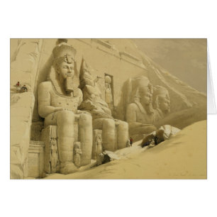 The Great Temple of Abu Simbel, Nubia, from "Egypt