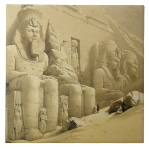 The Great Temple of Abu Simbel, Nubia, from "Egypt Ceramic Tile