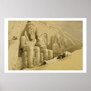 The Great Temple of Abu Simbel, Nubia, from "Egypt Poster