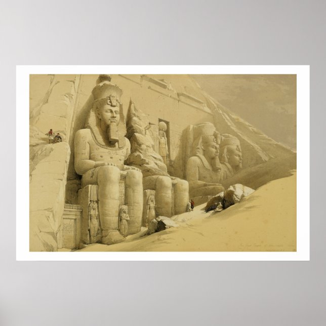 The Great Temple of Abu Simbel, Nubia, from "Egypt Poster (Front)
