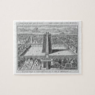 The Great Temple of Vitsliputsli in Mexico City, i Jigsaw Puzzle