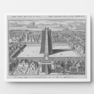 The Great Temple of Vitsliputsli in Mexico City, i Plaque