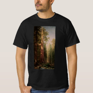 The Great Trees, Mariposa Grove, CA by Bierstadt T-Shirt