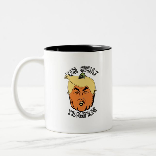 The Great Trumpkin - Bones Two-Tone Coffee Mug (Left)