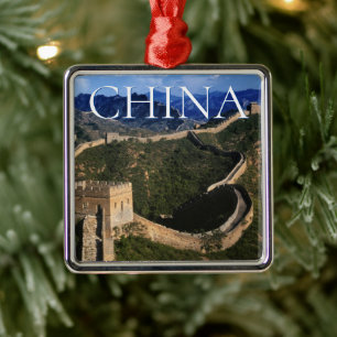 The Great Wall   Jinshanling, China Metal Ornament